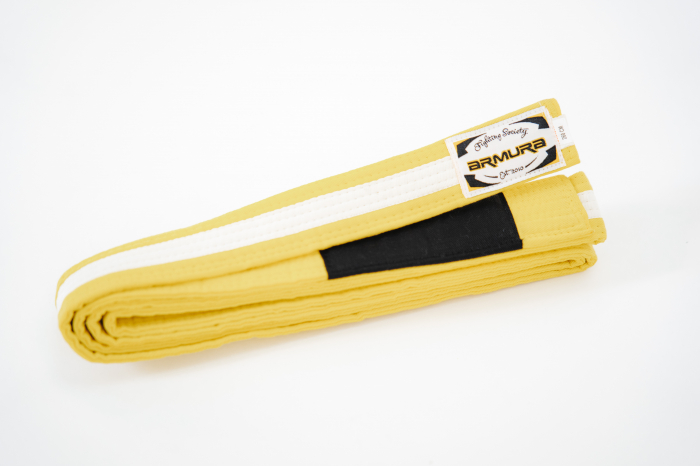Centura BJJ  Praetorian ARMURA  Galben/Alb/Galben [2]