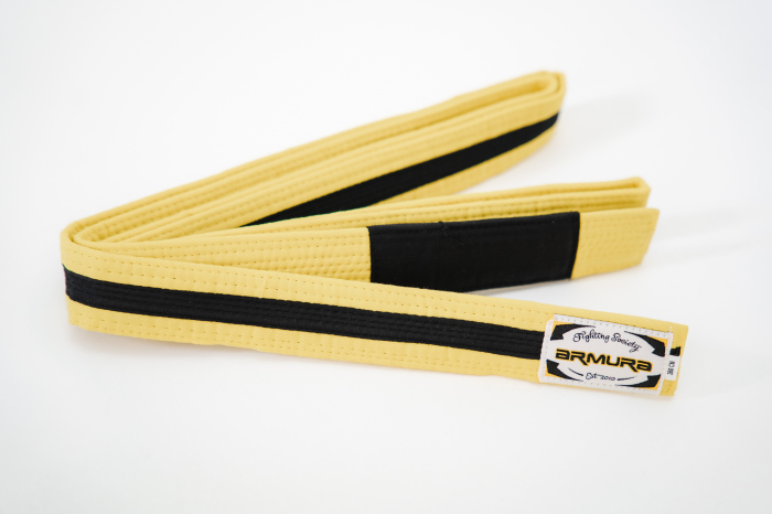 Centura BJJ  Praetorian ARMURA Galben/Negru/Galben [3]