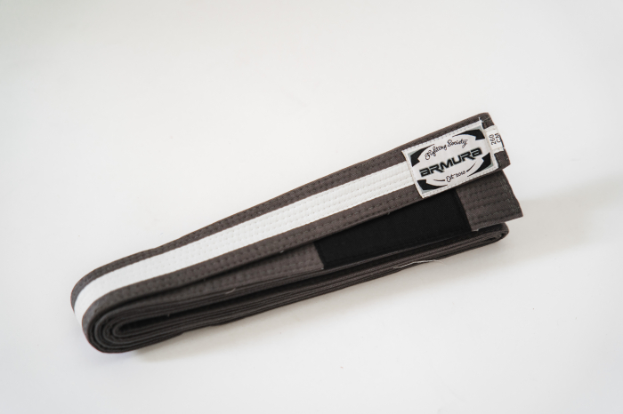 Centura BJJ Praetorian ARMURA Gri/Alb/Gri [2]