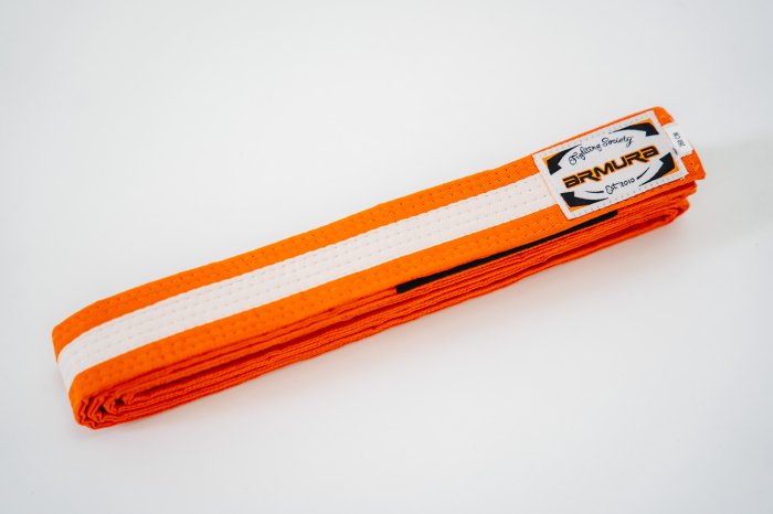 Centura BJJ Praetorian ARMURA  Portocaliu/Alb/Portocaliu [2]