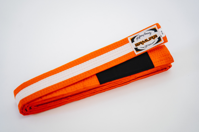 Centura BJJ Praetorian ARMURA  Portocaliu/Alb/Portocaliu [3]