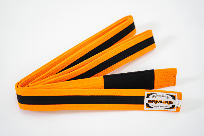 Centura BJJ  Praetorian ARMURA  Portocaliu/Negru/Portocaliu [3]
