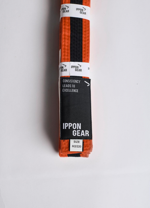 Centura BJJ Junior Ippon Gear Portocaliu/Negru [1]