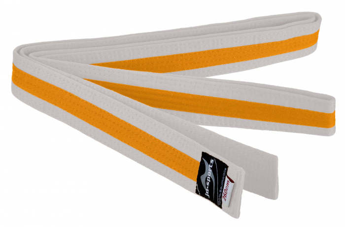 Centura  Arte Martiale  Ju Sports  Alb/Galben/Alb [1]