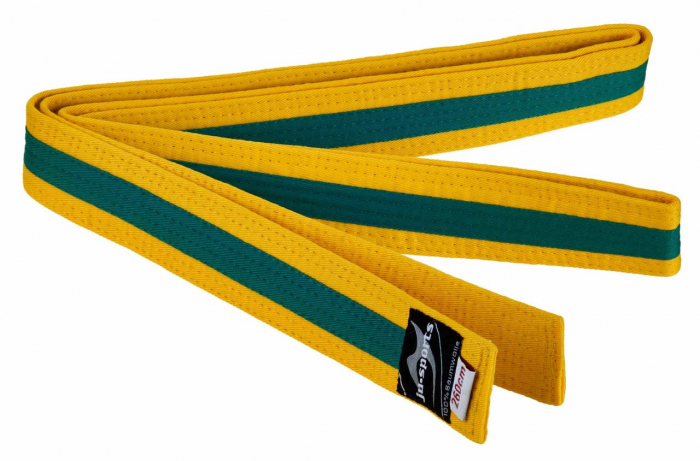 Centura  Arte Martiale  Ju Sports  Galben/Verde/Galben [1]