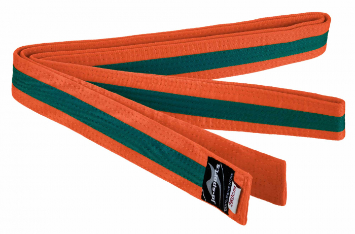 Centura  Arte Martiale  Ju Sports  Portocaliu/Verde/Portocaliu [1]