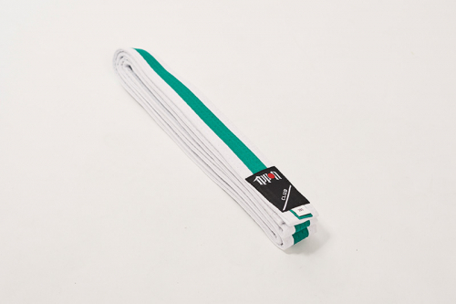 Centura Arte Martiale  Ippon Gear Alb/Verde/Alb [1]