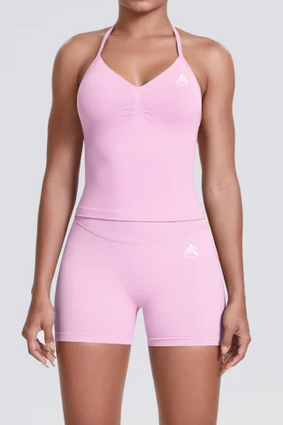 Colant scurt FITSKIN V-Form Shortline FITSKIN Pastel Pink [4]