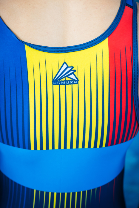 Dres de Lupta Tricolor V2 Seniori Albastru [5]