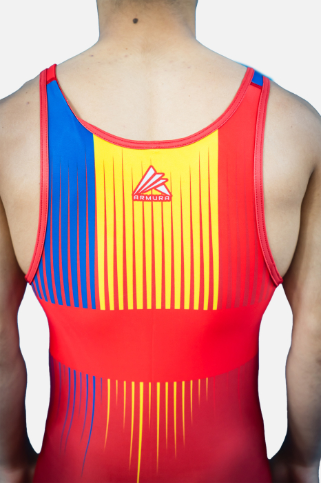Dres de Lupta Tricolor V2 Seniori Rosu [5]