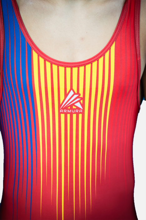 Dres de Lupta Tricolor V2 Seniori Rosu [2]