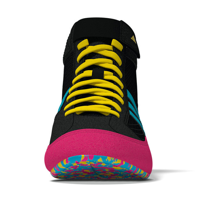 Ghete de lupte Adidas Negru/Cyan [8]