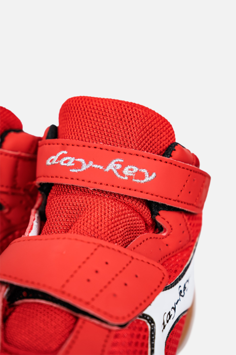 Ghete de Lupte Juniori Rosu/Alb [6]