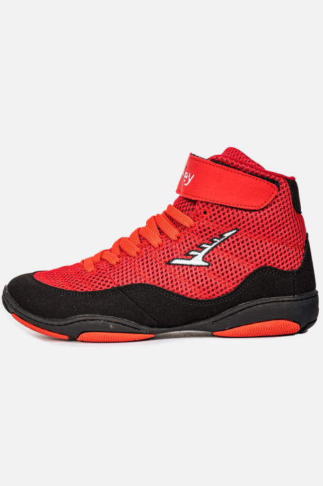 Ghete de Lupte Seniori Rosu/Negru [2]