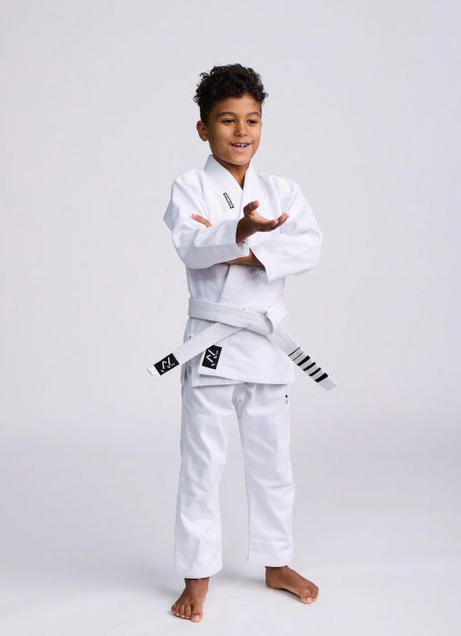 Kimono BJJ Copii Ippon Gear Rookie Alb [3]