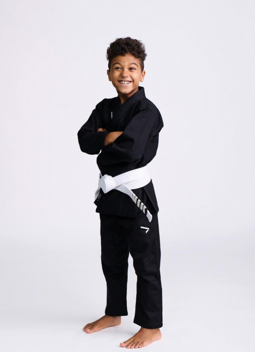 Kimono BJJ Copii Ippon Gear Rookie Negru [3]