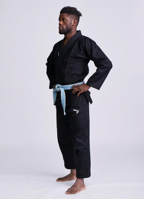Kimono BJJ Ippon Gear Rookie Negru [2]