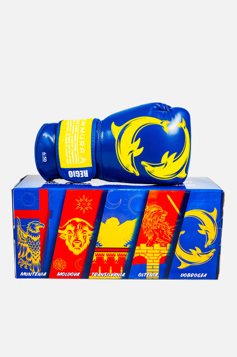 Manusi de Box ARMURA Regio Dobrogea Albastru/Galben Editie Limitata [3]