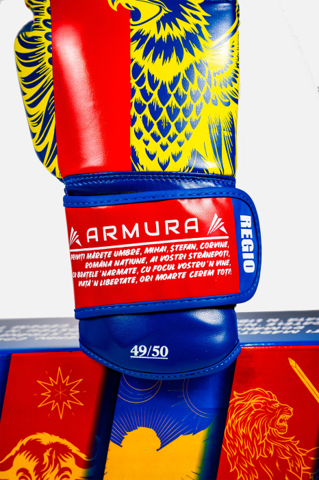 Manusi de Box ARMURA Regio Muntenia Albastru/Rosu Editie Limitata [5]