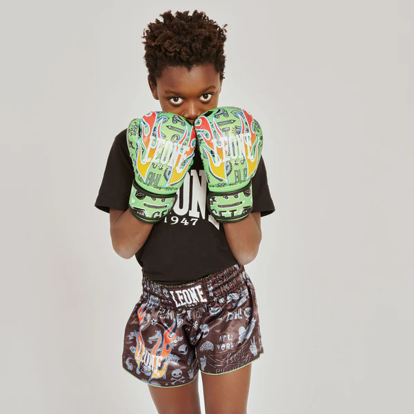Manusi de Box Leone Flames Verde [5]