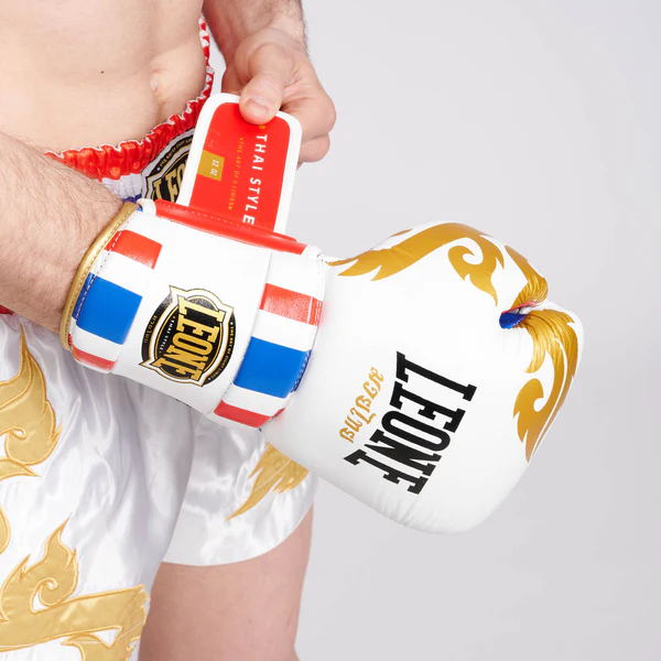 Manusi de Box Leone Thai Style Albe [5]