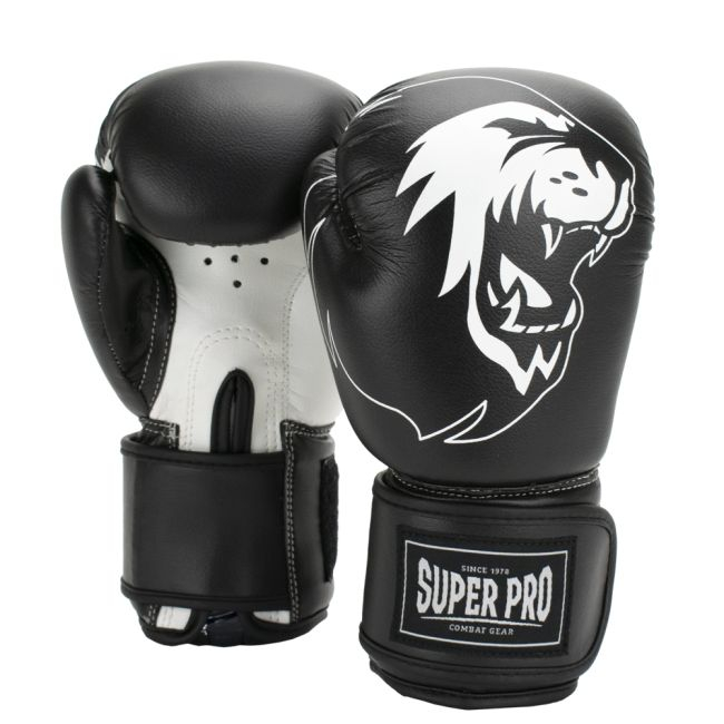 Manusi de Box Super Pro Combat Talent Negru/Alb [1]