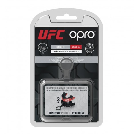 Proteza Opro UFC Rosie/Neagra Silver Level Senior [2]