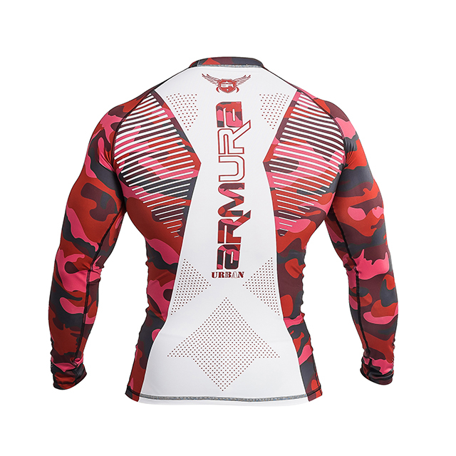 Rashguard ARMURA Urban Camo Rosu [3]