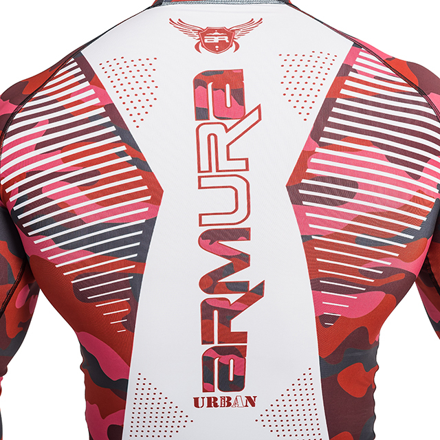 Rashguard ARMURA Urban Camo Rosu [4]