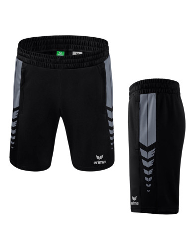 Short ERIMA Six Wings Worker Negru/Gri Bărbați [4]