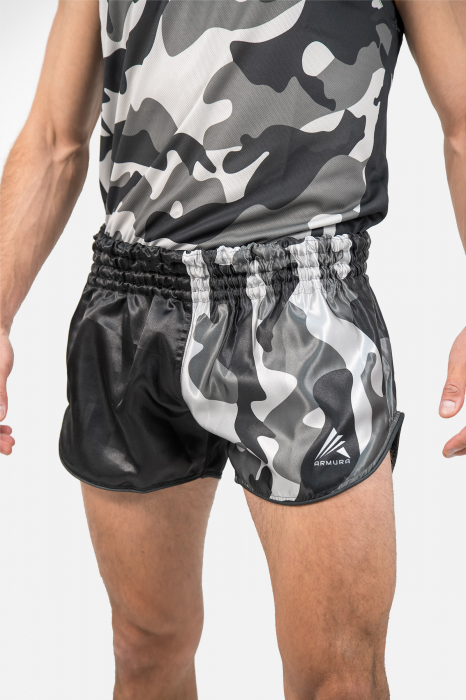 Short kickboxing ARMURA Camo Black [1]