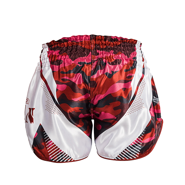 Short Kickboxing ARMURA Urban Camo Rosu [3]