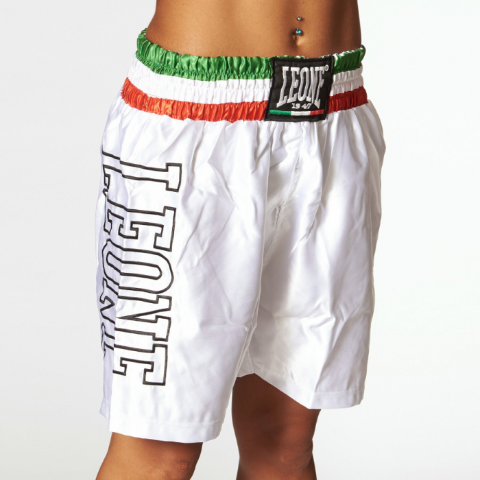 Short Leone Boxing Italian Flag Alb [1]