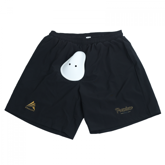 Short MMA cu cochilie ARMURA Premium Black 2.0 Senior [2]