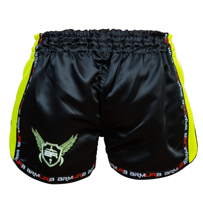 Short kickboxing ARMURA  Muay 2.0 Negru/Verde [3]