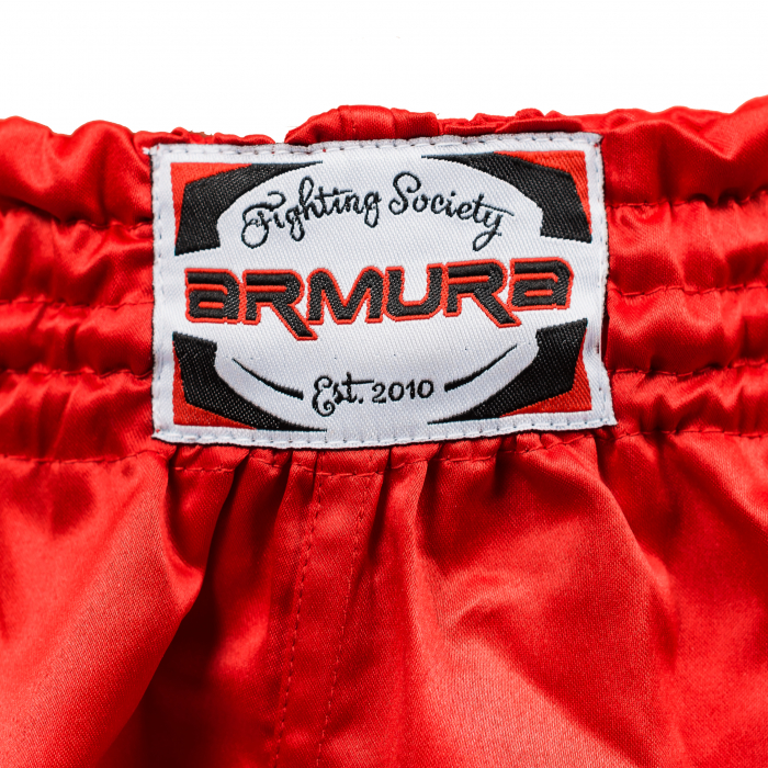 Short kickboxing ARMURA  Muay 2.0 Rosu/negru [4]