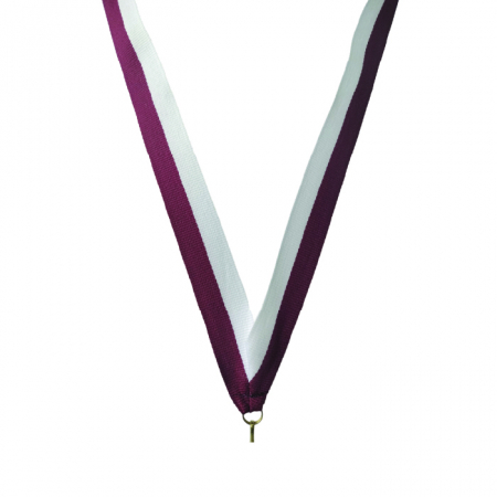 Snur Medalie Burgundy/Alb [1]
