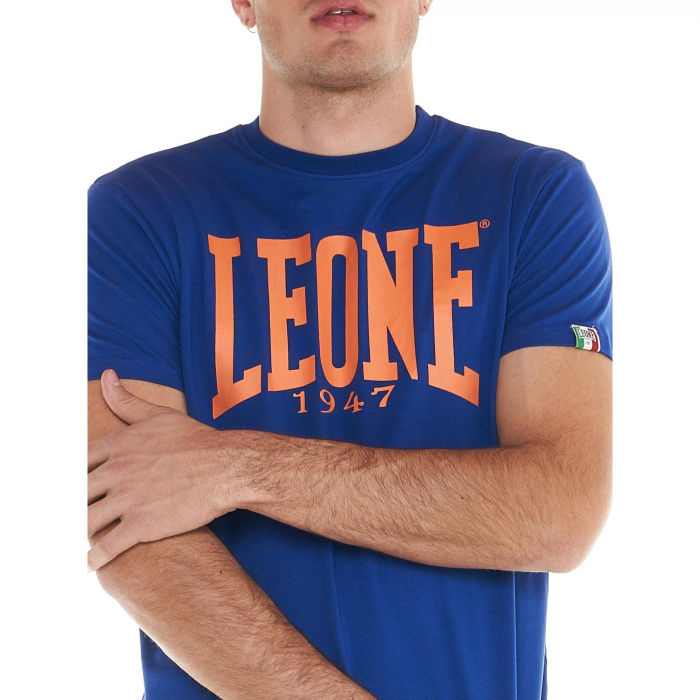 Tricou Leone Basic Big Logo Jersey Albastru [3]