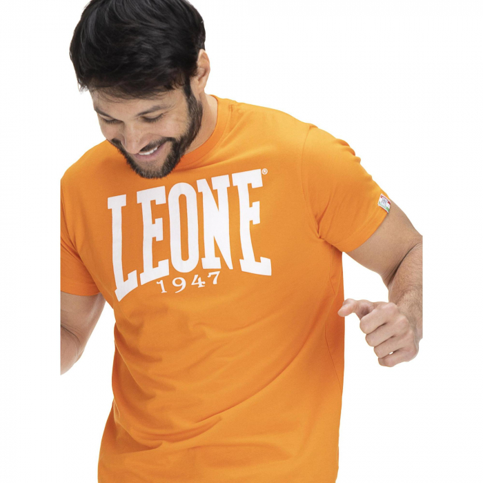 Tricou Leone Basic Big Logo Jersey Portocaliu [4]