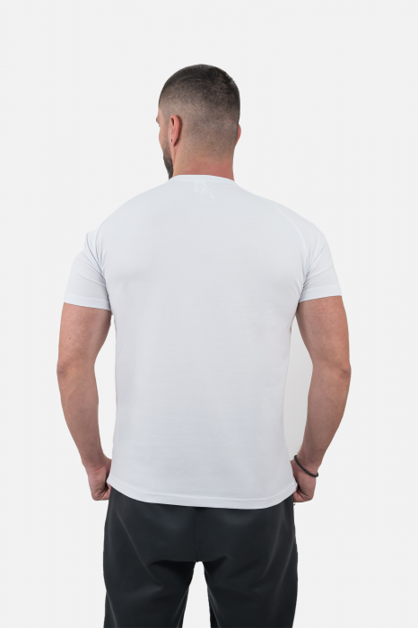 Tricou Fitskin Masculin Bumbac FTSKN Alb [3]