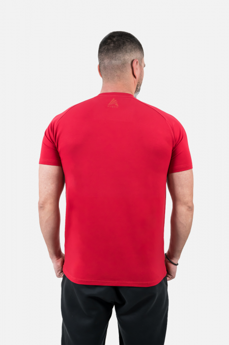 Tricou Fitskin Masculin Bumbac FTSKN Rosu [3]