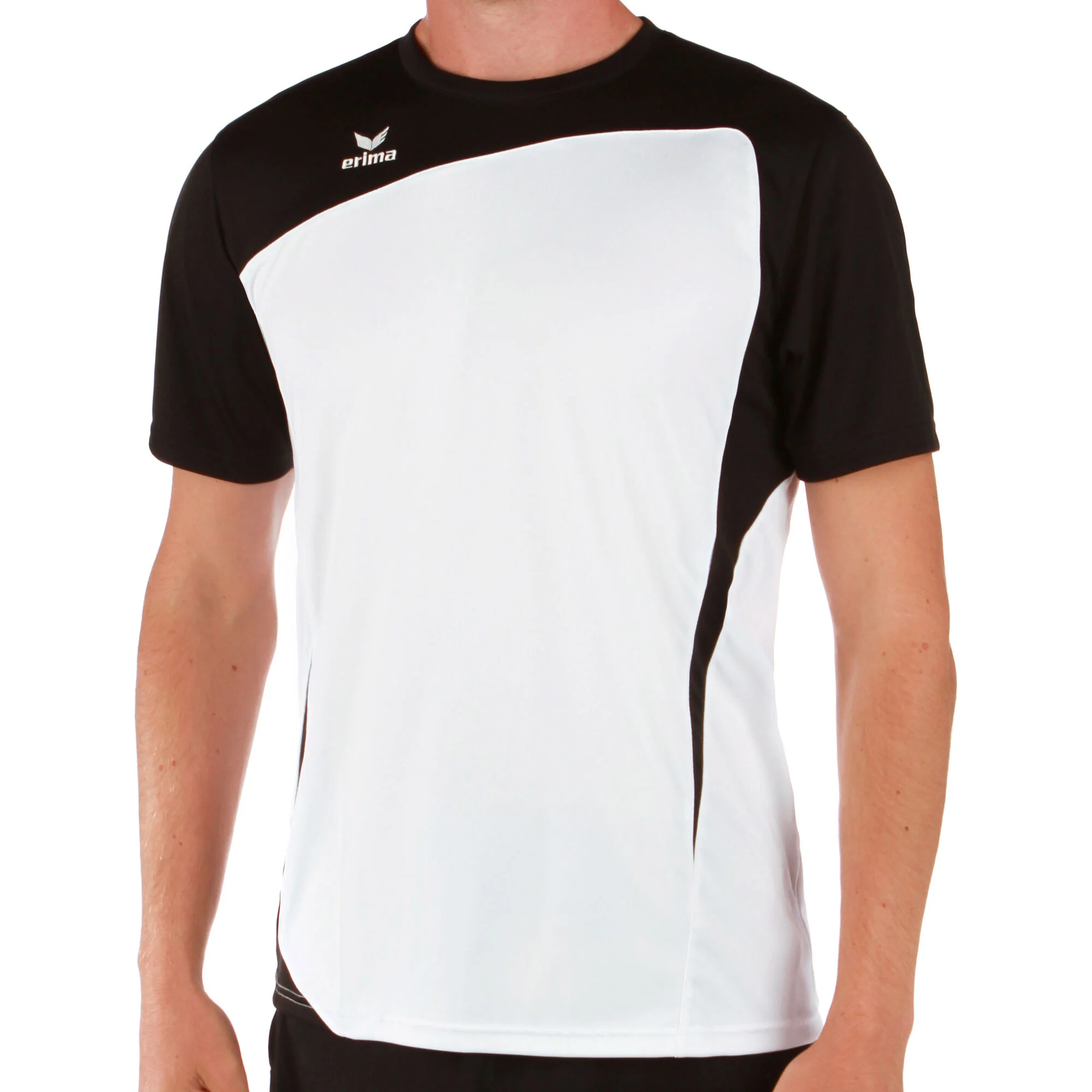Tricou ERIMA Club 1900 Alb/Negru [2]