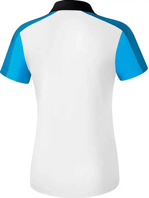 Tricou ERIMA Premium One 2.0  Dama Alb/Albastru/Negru [2]