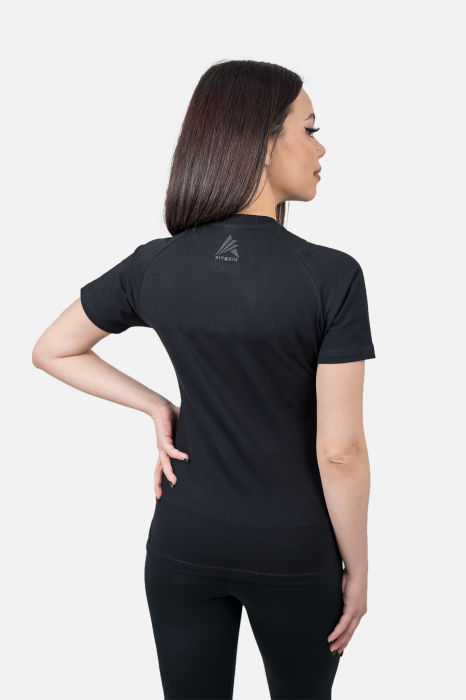 Tricou Fitskin Feminin FTSKN Negru [2]