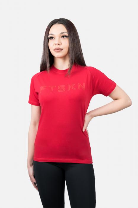 Tricou Fitskin Feminin FTSKN Rosu [1]