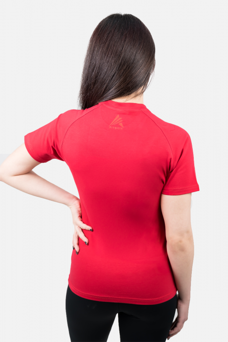 Tricou Fitskin Feminin FTSKN Rosu [2]