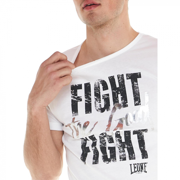 Tricou Leone Fight the Good Fight Alb [4]