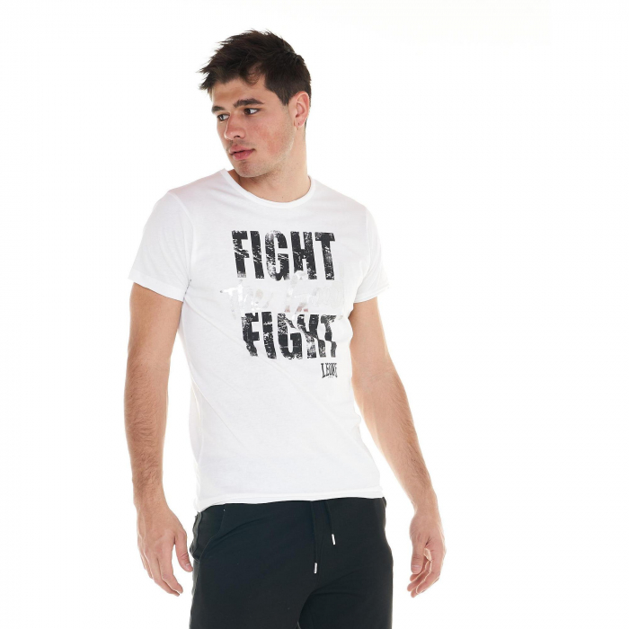 Tricou Leone Fight the Good Fight Alb [2]