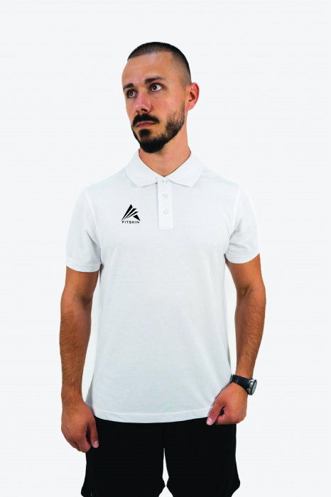Tricou Fitskin TEAM Polo Alb Junior [1]