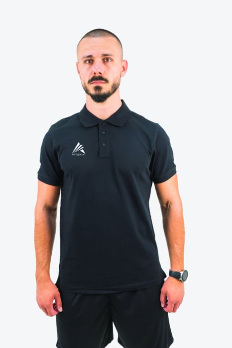 Tricou Fitskin TEAM Polo Negru Senior [1]